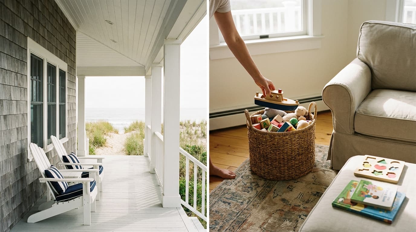 Whose stuff belongs in the shared vacation home?